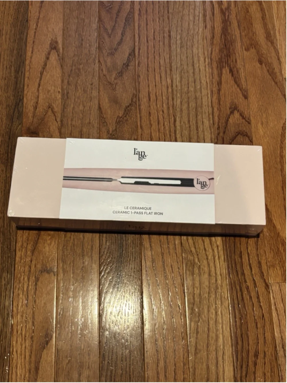 L’ange Le Ceramique 1-Pass Ceramic Flat Iron Blush Pink BNIB Factory SEALED